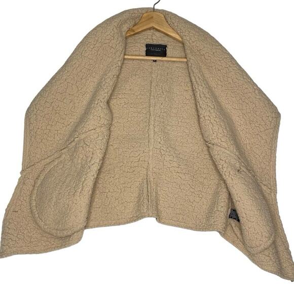 Sanctuary Faux Suede Sherpa Vest Womens Small‎ Brown Boho Western Cowgirl Casual - Picture 7 of 11